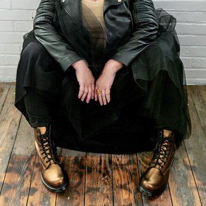 Doc Martens Rose Gold, women's size 9